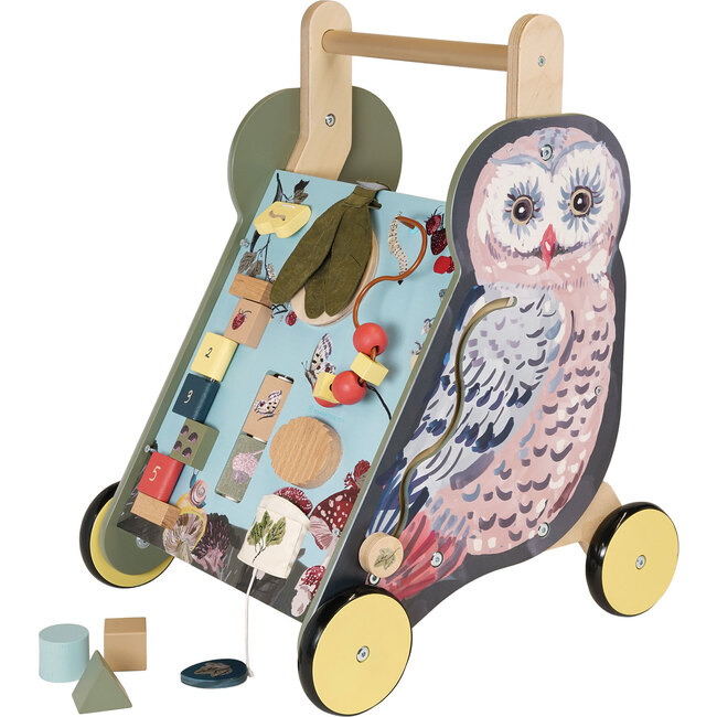 Wildwoods Owl Wooden Toddler Pushcart - Woodens - 2