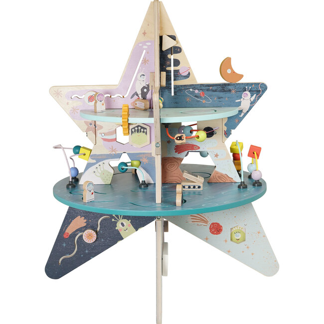 Celestial Star Explorer Wooden Toddler Activity Center - Developmental Toys - 3