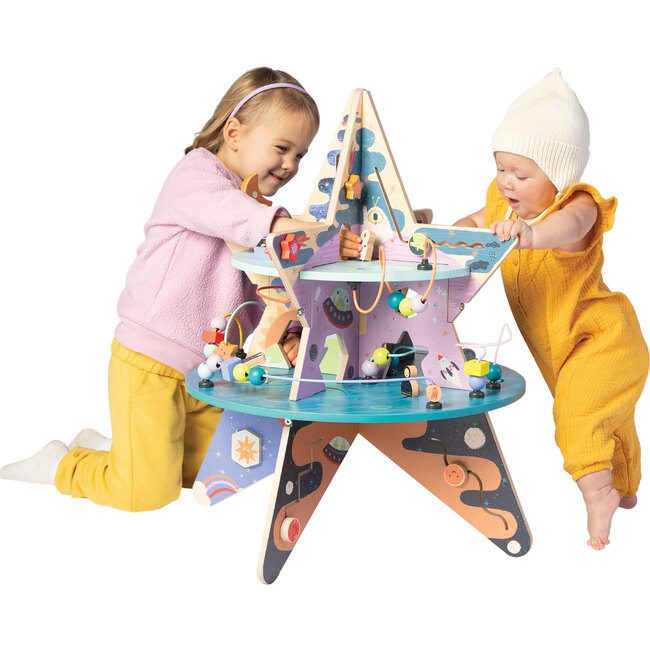 Celestial Star Explorer Wooden Toddler Activity Center - Developmental Toys - 4