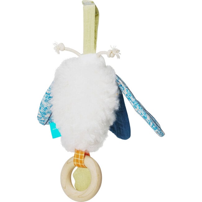 Folklore Luna Moth Soft Tactile Toy with Wooden Teether Ring ...