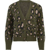 Women's Wyona Sweater, Dark Olive Noir and Camel - Sweaters - 1 - thumbnail