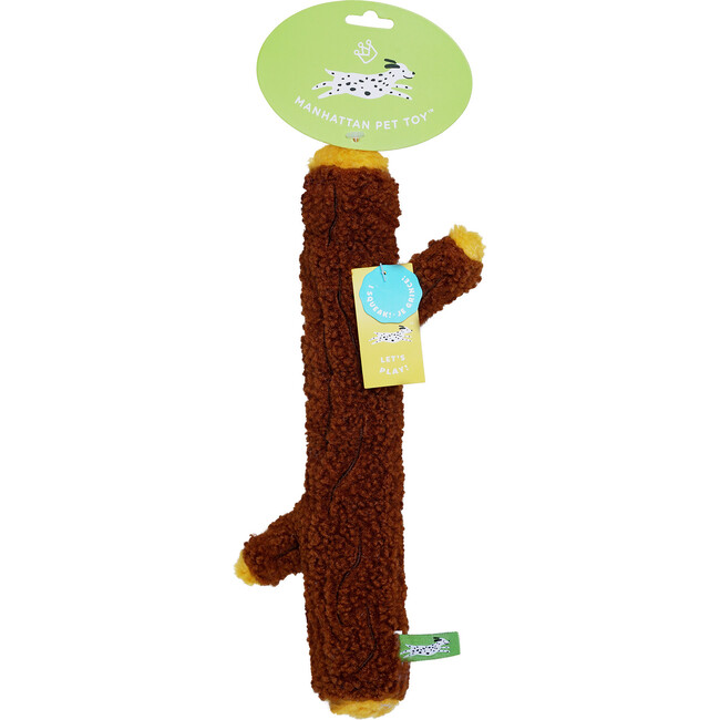 Twiggy Soft Fetch and Chew Stick and Squeaker Toy for Dogs, Medium