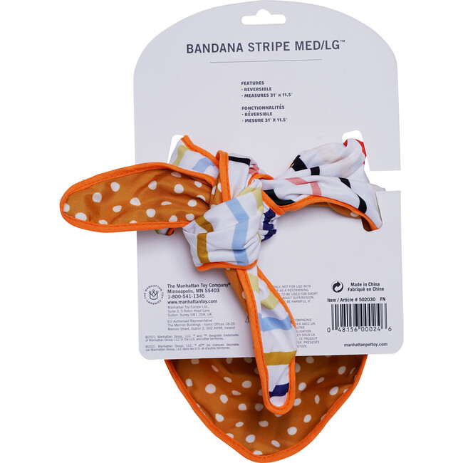 Stripe Artistic Reversible Bandana Kerchief for Medium to Large Dogs - Pet Toys - 5
