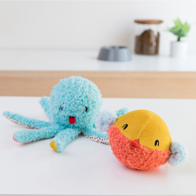 Oddball Olga Squeaker Ball Octopus Dog Toy - Pet Toys - 4