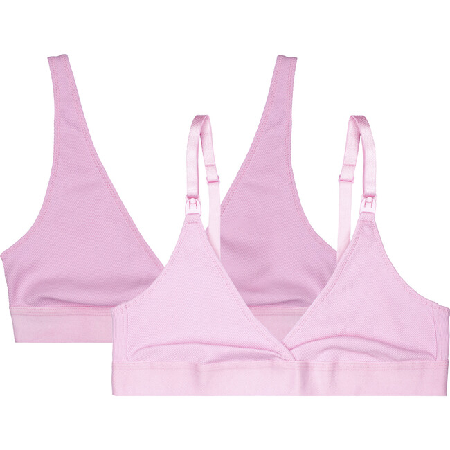 Women's Maya Nursing Bra/Crop Top Combo Pack, Pink