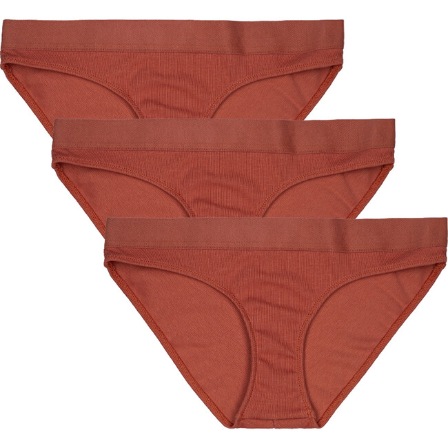 Women's Maya Knicker Three Pack, Orange - Underwear - 1