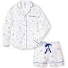 Women's Long Sleeve Short Set, Suffolk Seashells - Pajamas - 1 - thumbnail