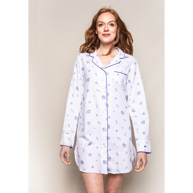 Women's Nightshirt, Suffolk Seashells - Pajamas - 2