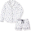 Women's Long Sleeve Short Set, Regal Crests - Pajamas - 1 - thumbnail