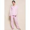 Women's Pajama Set, Pink Seersucker - Pajamas - 2