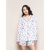 Women's Long Sleeve Short Set, Regal Crests - Pajamas - 2