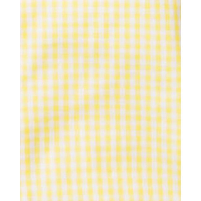 Women's Pajama Set, Yellow Gingham - Pajamas - 6