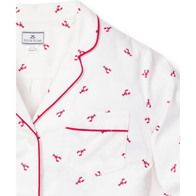 Women's Long Sleeve Short Set, Brixham Lobsters - Pajamas - 4