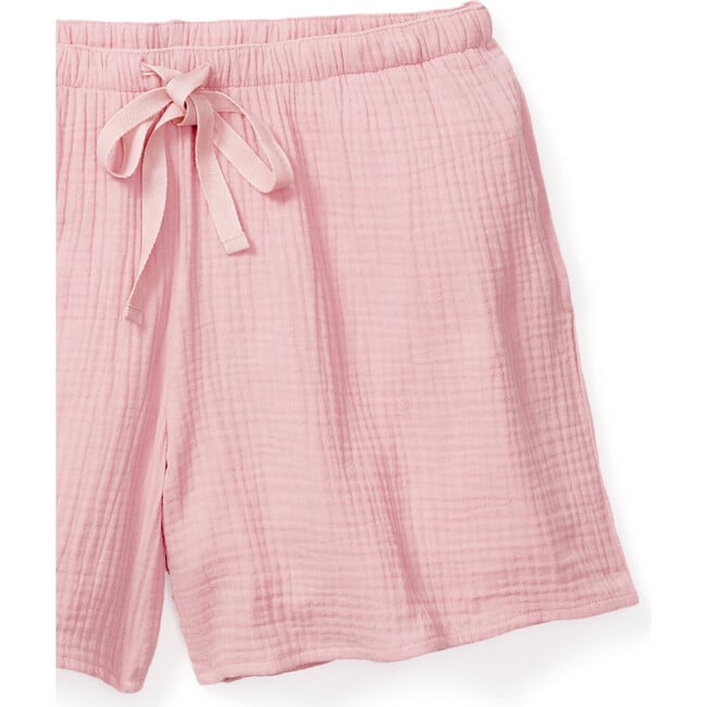 Women's Drawstring Shorts, Pink Gauze - Shorts - 4