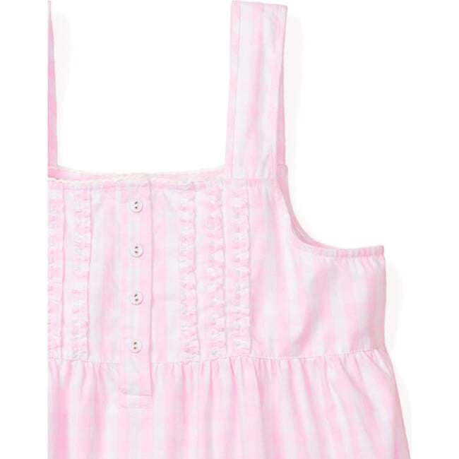 Women's Charlotte Nightgown, Pink Gingham - Pajamas - 5