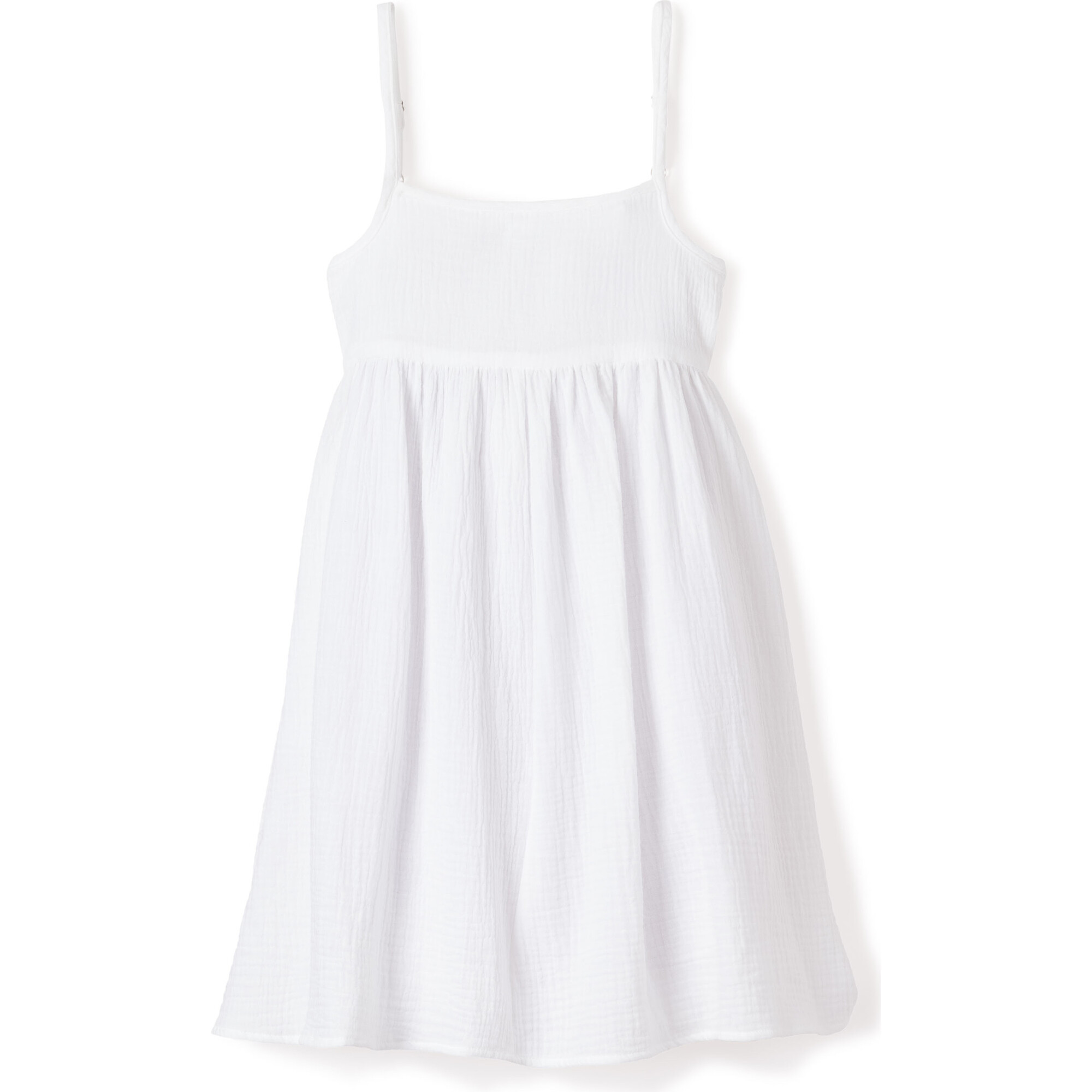 Serene Nighdress, White Gauze - Dresses - 1