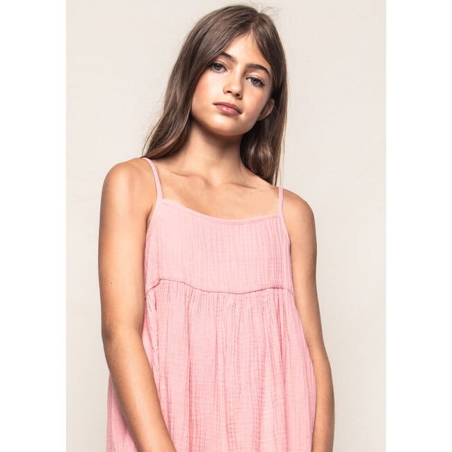 Serene Nighdress, Pink Gauze - Dresses - 3