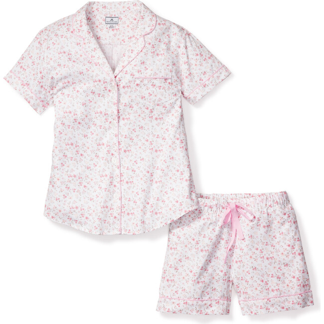 Women's Short Sleeve Short Set, Dorset Floral - Pajamas - 1