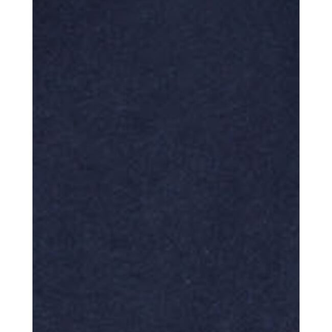 Women's Twill Long Sleeve Short Set, Navy - Pajamas - 4