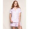 Women's Short Sleeve Short Set, Dorset Floral - Pajamas - 3 - thumbnail