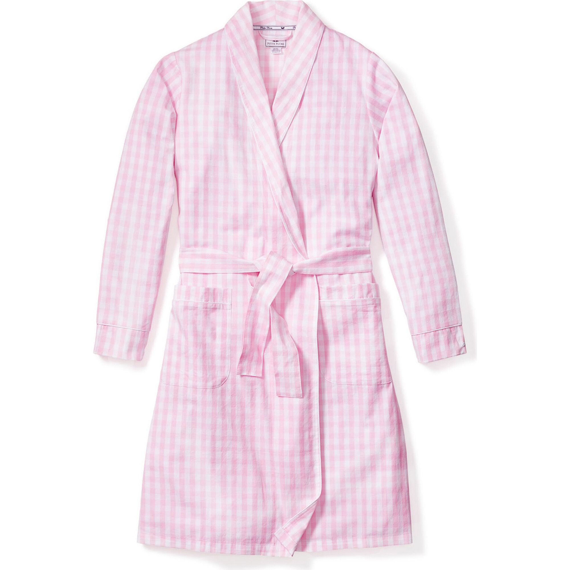 Women's Robe, Pink Gingham - Robes - 1
