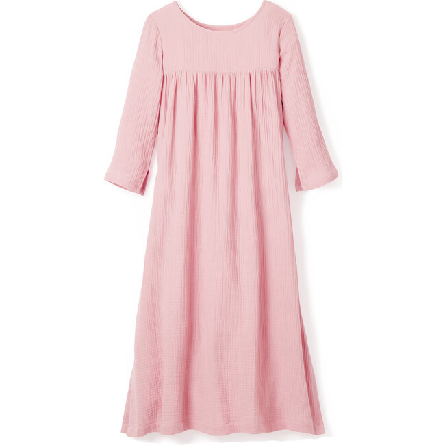 Women's Provence Nightdress, Pink Gauze - Dresses - 1