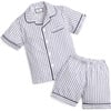 Classic Short Set, Navy French Ticking - Pajamas - 1 - thumbnail