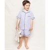 Classic Short Set, Navy French Ticking - Pajamas - 2