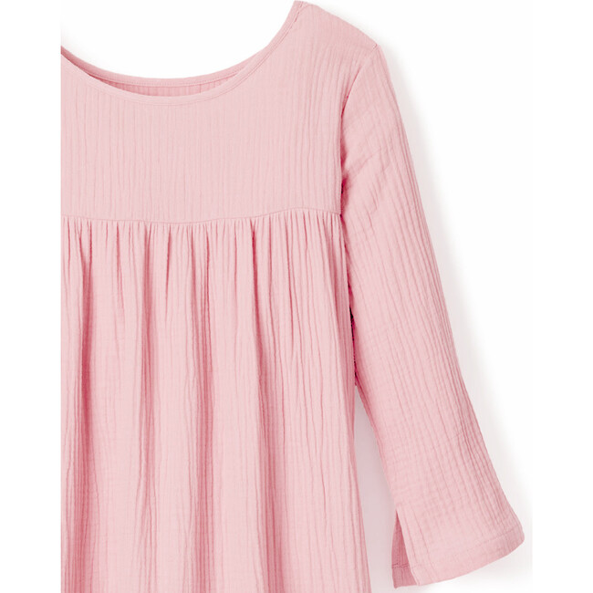 Women's Provence Nightdress, Pink Gauze - Dresses - 4