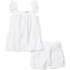 Amelie Short Set, White Gauze - Pajamas - 1 - thumbnail