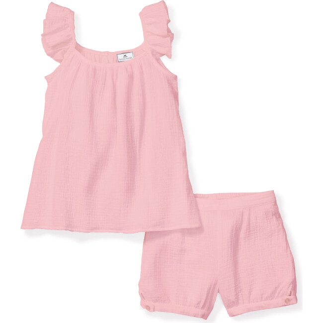 Amelie Short Set, Pink Gauze - Shorts - 1