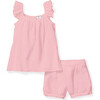 Amelie Short Set, Pink Gauze - Shorts - 1 - thumbnail