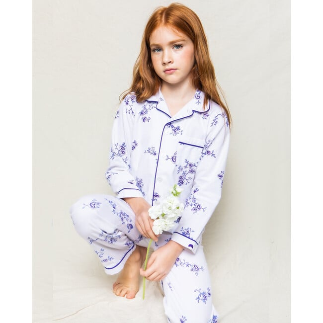 Pajama Set, Indigo Floral - Pajamas - 3