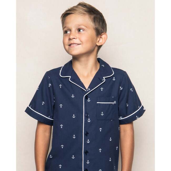 Classic Short Set, Portsmouth Anchors - Pajamas - 3