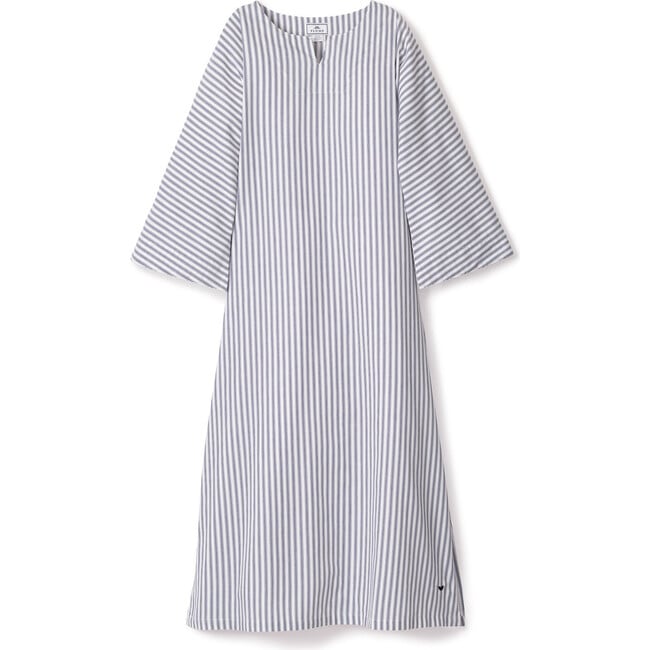 Women's Caftan, Navy French Ticking