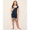 Amelie Short Set, Navy Gauze - Shorts - 2