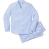 Men's Pajama Set, French Blue Seersucker - Pajamas - 1 - thumbnail