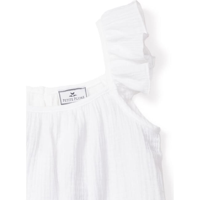 Amelie Short Set, White Gauze - Pajamas - 4