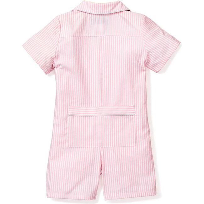 Classic Romper, Pink Seersucker - Rompers - 4