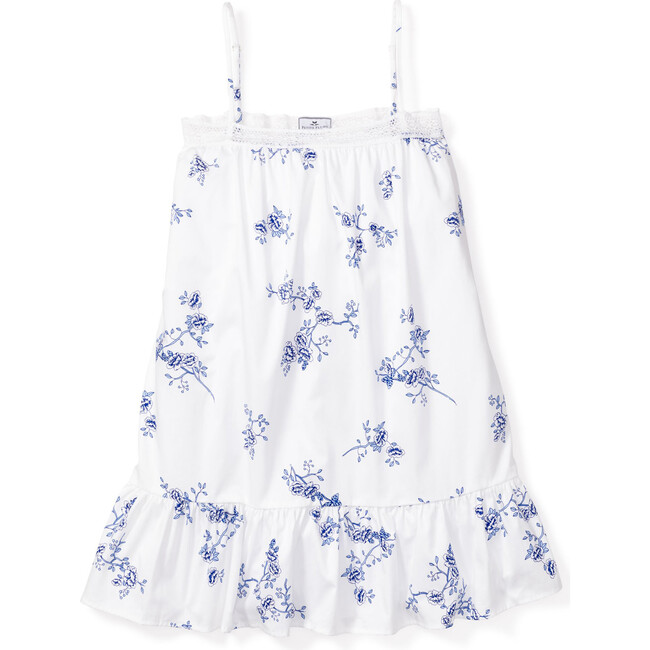 Lily Nightgown, Indigo Floral