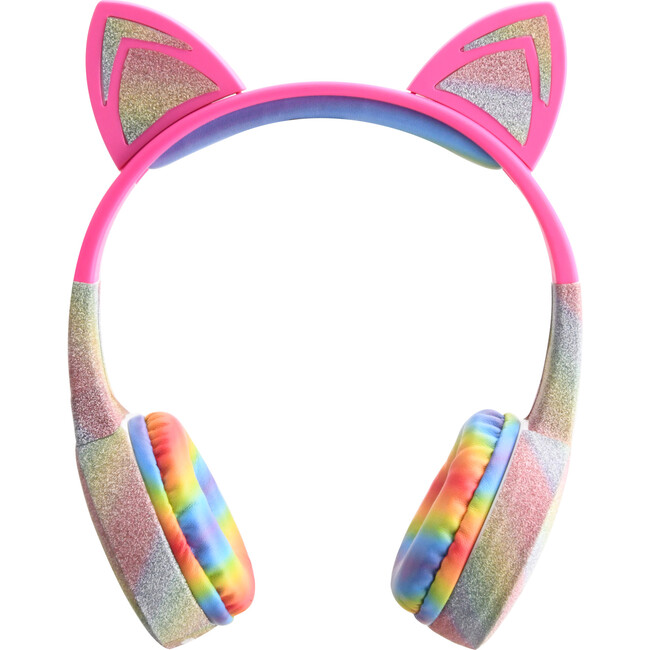 Stereo Bluetooth Rainbow Glitter Kids Headphones