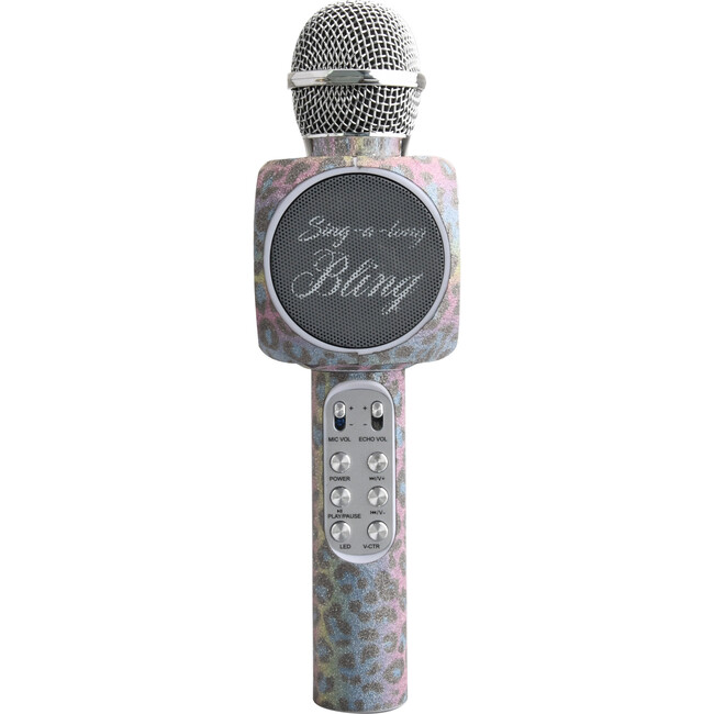 Leopard Glitter Karaoke Microphone - Musical - 1