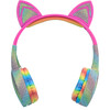 Stereo Bluetooth Rainbow Glitter Kids Headphones - Musical - 2 - thumbnail