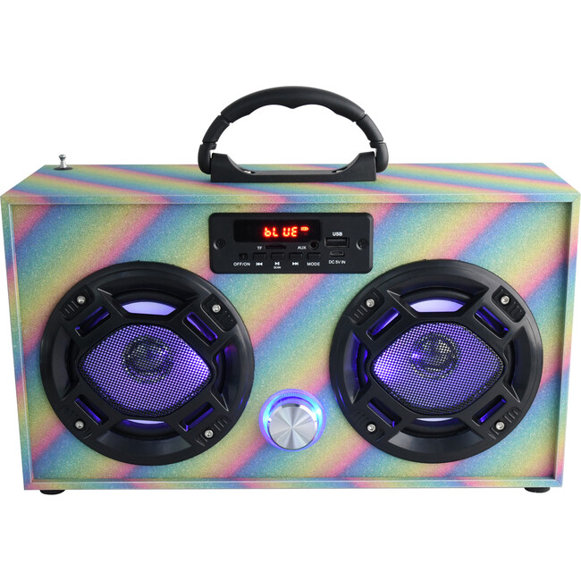 Rainbow Glitter Bluetooth Boombox - Musical - 2