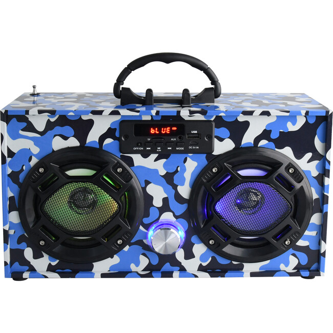 Blue Camo Bluetooth Boombox - Musical - 3