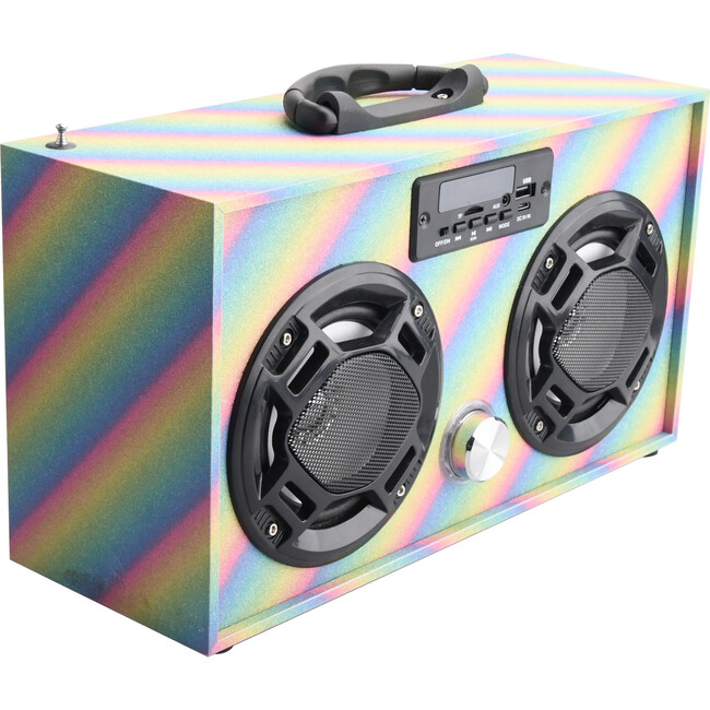 Rainbow Glitter Bluetooth Boombox - Musical - 3
