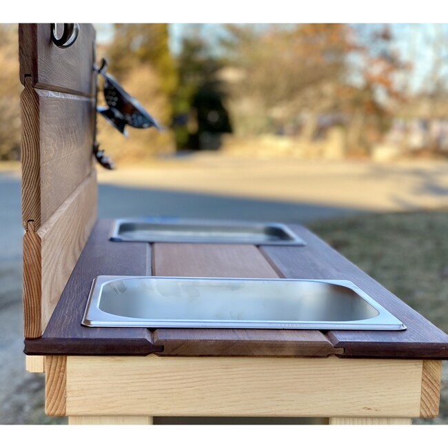 Cedar Mud Kitchen - Double Sink With Tung Oil - Outdoor Games - 5