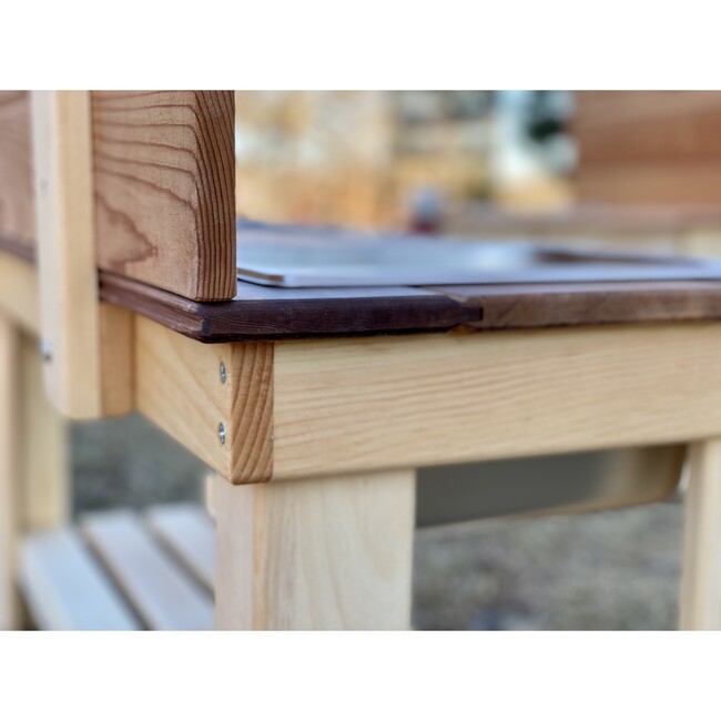 Cedar Mud Kitchen - Double Sink With Tung Oil - Outdoor Games - 6