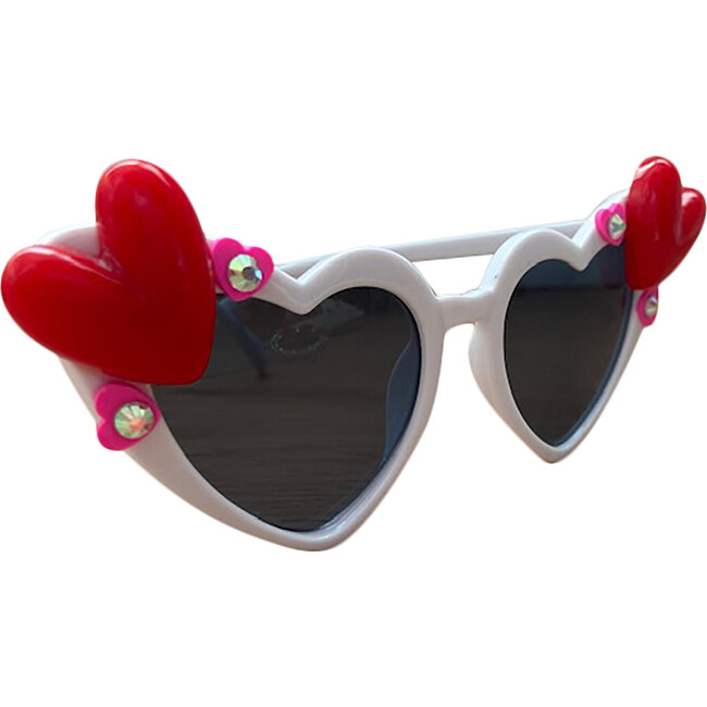 White Hearts Sunglasses, Adult