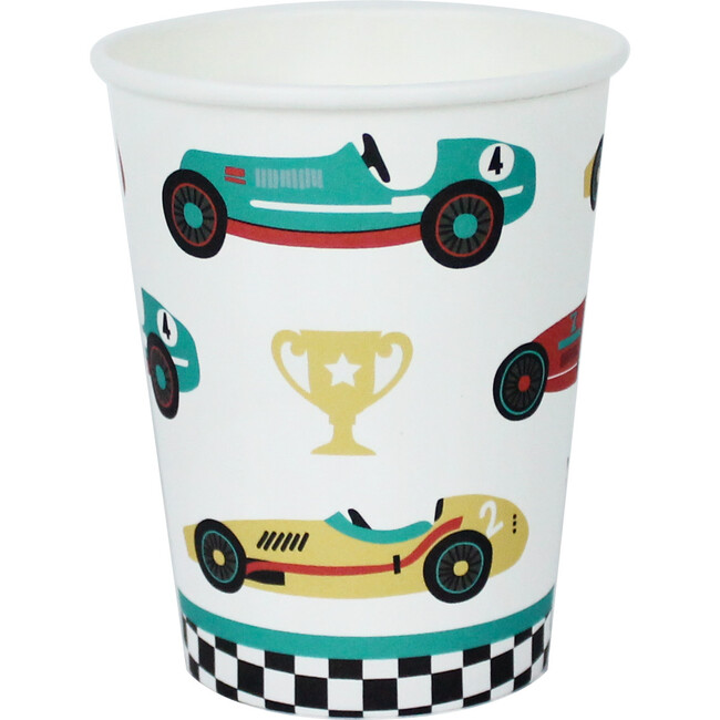 Set of 12 Vintage Race Car Cups
